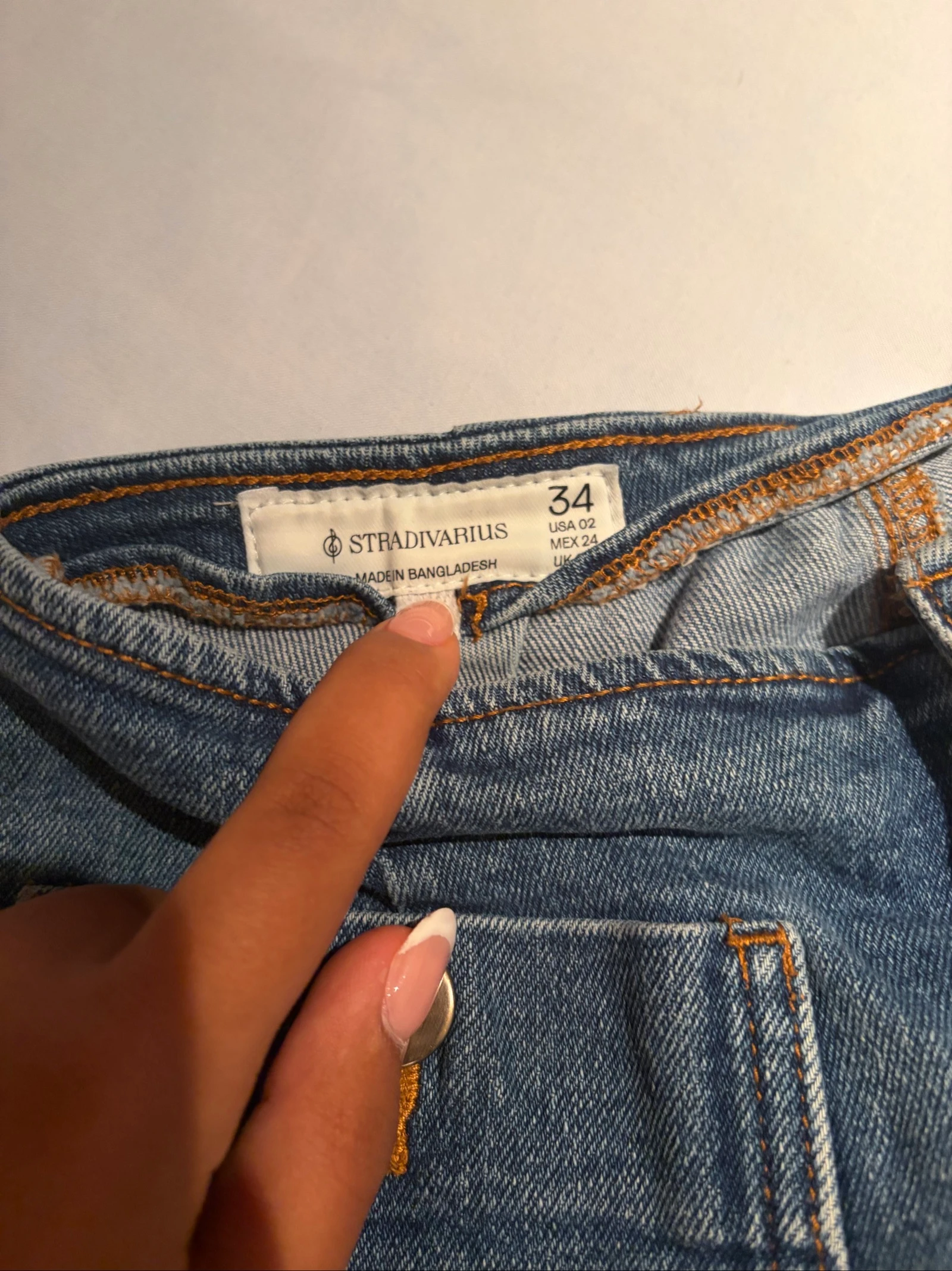 Calça jeans larga azul – photo 4